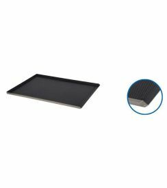 Bakplaat alu teflon GN 1/1 - 1 schuine boord