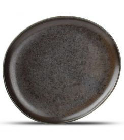 F2D Black Ceres Bord plat ovaal 21x18,5x2cm