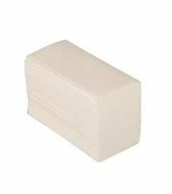 Handdoek zig-zag wit 1-laags 23x25cm | 20x250 vellen