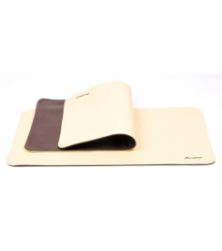 Pavelinni Placemat dubbel donkerbruin-beige 30x45cm