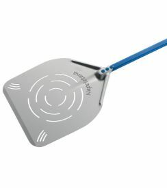 GI-Metal Pizzaschep rechth. geperf. Napoletana 33x33cm