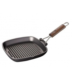 Risoli Saporella grill houten handvat 26x26cm