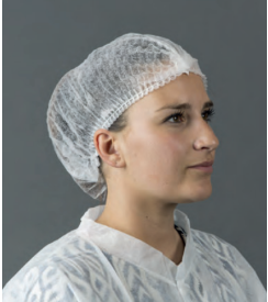 HY@PRO Haarnetje clip elastisch wit 53cm | 100 stuks