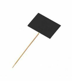 Belix Mini bordprikkers zwart 6,3x3,8cm | 100 stuks