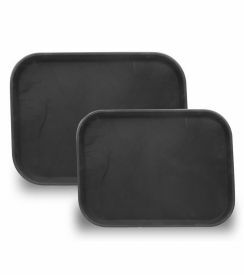Dienblad antislip zwart 65x46cm