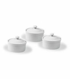 Cocotte met deksel wit 9cm