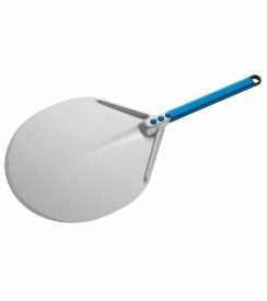 GI Metal Pizzaschep rond kort handvat Ø33x25cm