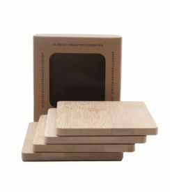 Onderzetter bamboe 4 stuks