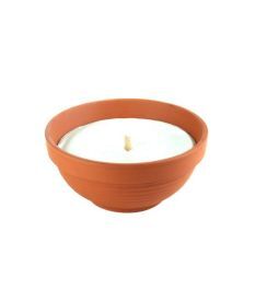 C&T Schaal Kaars terracotta 30u Ø25cm