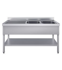 Spoeltafel 1600x600x900 2-bak R 500x400x300