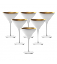 Stölzle Elements Cocktailglas wit/goud 240ml | 6 stuks