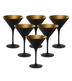 Stölzle Elements Cocktailglas zwart/goud 240ml | 6 stuks