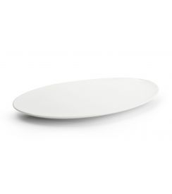 Chic Perla White Plat bord ovaal 36x24,5cm
