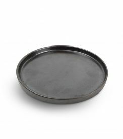 Chic Verso Plat bord stapelbaar black 24xH2cm 