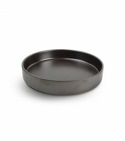 Chic Verso Diep bord stapelbaar black 24xH4cm 