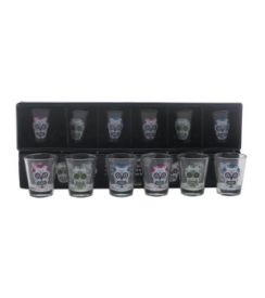 Shotglaasjes Doodskop | 6 stuks
