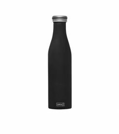 Lurch dubbelwandige isoleerfles RVS zwart 750ml