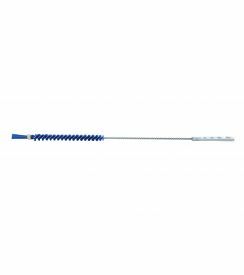 Hygienic Flessenborstel nylon blauw met top Ø10mm