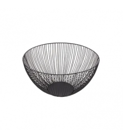 Point-Virgule Mand Wire zwart Ø25xh14cm