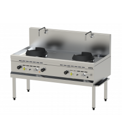 Nayati Wok gas 2-brander 1400x750mm