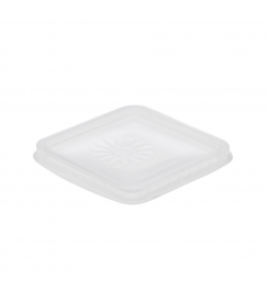Deksel Quadrobox 122x122xH10mm | 50 stuks