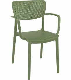 Siesta Stoel Loft outdoor met armleuning olijfgroen