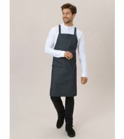 LNC Halsschort Eden heavy zwart denim 78x84cm