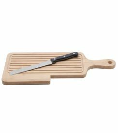 Broodplank met mes 45x19cm
