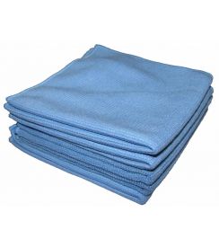 Microvezeldoek Tricot luxe blauw 40x40cm - 4 stuks