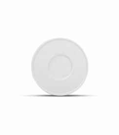 Chic Verso Mokka-ondertas stapelbaar wit Ø12,5cm 