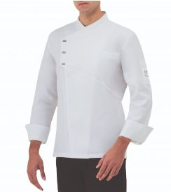 Giblor's Koksvest Emanuel Heren Tencel wit - maat XXL