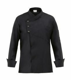 Giblor's Koksvest Emanuel Heren Tencel zwart - maat S