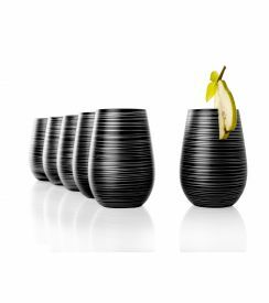 Stölzle Tumbler Twister zwart/zilver 465ml | 6 stuks