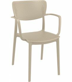 Siesta Stoel Loft outdoor met armleuning taupe