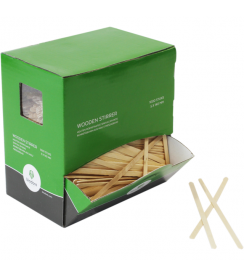 Biodore Roerstaafje hout 140-150mm | 1000 stuks