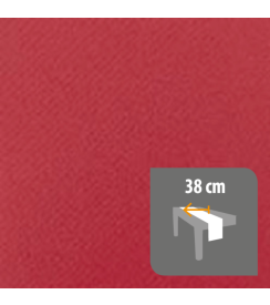 Tafelloper Soft Airlaid voorgesneden bordeaux 38cmx12m