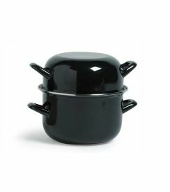 C&T Prof Mosselpot inductie zwart 2,6kg Ø24cm 