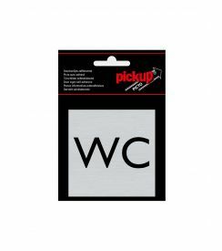 Sticker alu 80x80 Toiletten Pictogram WC