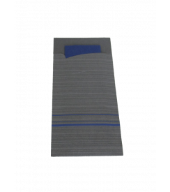Bestekzak Lima grijs-blauw servet | 100 stuks