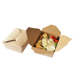 Belix Take Away Biobox kraft 900ml 16x10x6,5cm | 25 stuks