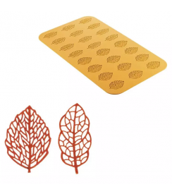 Silikomart Mould Foresta Leaf 66x30mm - 62x43mm