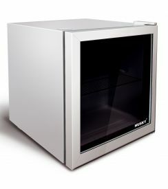 Husky Opzetkoeler glasdeur zilver 48L | 46x43x51cm