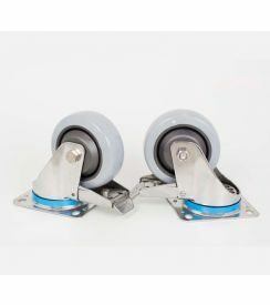 Mibrasa Set Wielen RVS