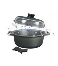 Risoli Blackplus Kookpot met deksel 20cm 