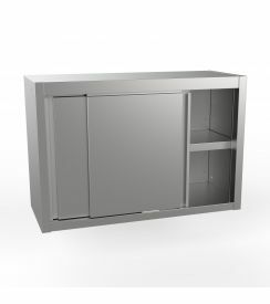 LASA Wandkast inox 130x40xH67cm