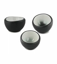 Bowl Bilbao zwart/grijs Ø15cm 