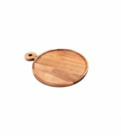 Point-Virgule Hamburgerplank accacia handvat Ø25cm