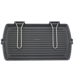 Risoli Grillpan dubbel chrome handvat 28x50cm