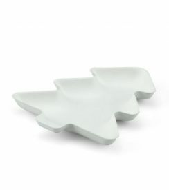 Sier Bagastro Kerstboom 140x115xH15mm | 20 stuks