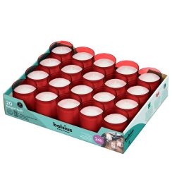 Bolsius Relight navulling rood Ø52×64mm 20 stuks